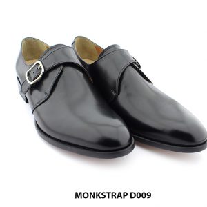 [Outlet size 41] Giày da nam hàng hiệu đế da bò Monkstrap D009 006