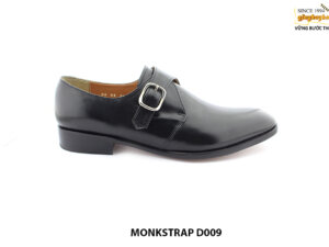[Outlet size 41] Giày da nam hàng hiệu đế da bò Monkstrap D009 001