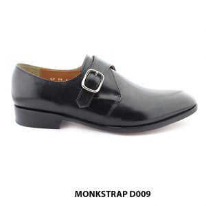 [Outlet size 41] Giày da nam hàng hiệu đế da bò Monkstrap D009 001