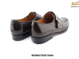 [Outlet size 41] Giày da nam hàng hiệu đế da bò Monkstrap D009 004