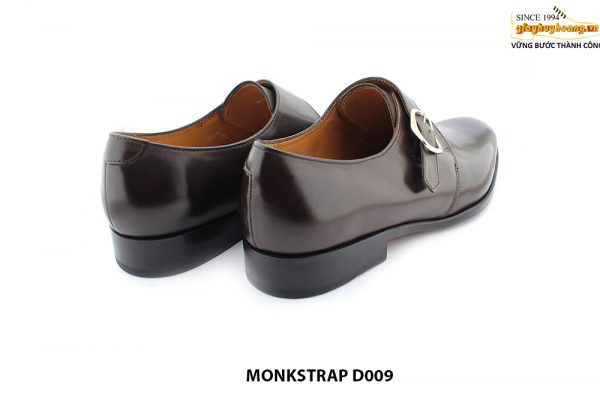 [Outlet size 41] Giày da nam hàng hiệu đế da bò Monkstrap D009 004