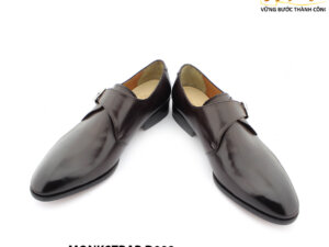 [Outlet size 41] Giày da nam hàng hiệu đế da bò Monkstrap D009 003