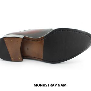 [Outlet size 43] Giày da nam màu Patina thủ công Monkstrap NAM 006