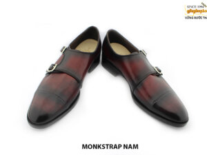 [Outlet size 43] Giày da nam màu Patina thủ công Monkstrap NAM 004