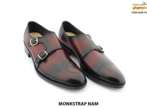 [Outlet size 43] Giày da nam màu Patina thủ công Monkstrap NAM 003