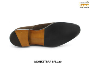 [Outlet size 43] Giày da nam 2 khoá da lộn monkstrap SPL020 006