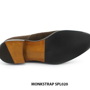 [Outlet size 43] Giày da nam 2 khoá da lộn monkstrap SPL020 006