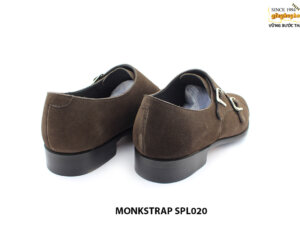 [Outlet size 43] Giày da nam 2 khoá da lộn monkstrap SPL020 005
