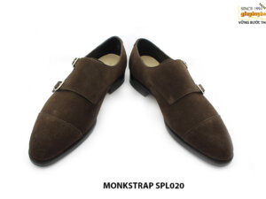 [Outlet size 43] Giày da nam 2 khoá da lộn monkstrap SPL020 004