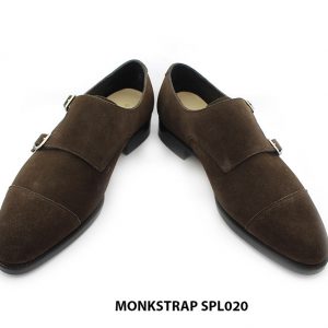 [Outlet size 43] Giày da nam 2 khoá da lộn monkstrap SPL020 004