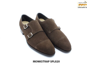 [Outlet size 43] Giày da nam 2 khoá da lộn monkstrap SPL020 003