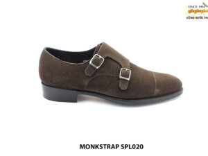[Outlet size 43] Giày da nam 2 khoá da lộn monkstrap SPL020 001