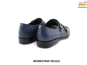 [Outlet size 38] Giày da nam xanh navy Monkstrap SPL022 005