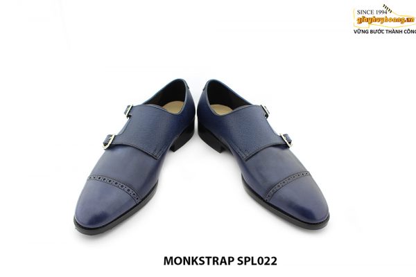 [Outlet size 38] Giày da nam xanh navy Monkstrap SPL022 004