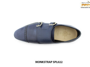 [Outlet size 38] Giày da nam xanh navy Monkstrap SPL022 002