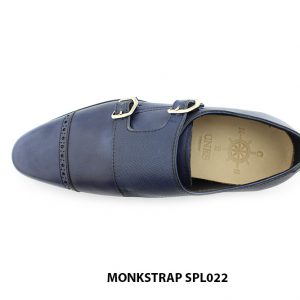 [Outlet size 38] Giày da nam xanh navy Monkstrap SPL022 002