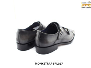 [Outlet size 40] Giày da nam nhuộm màu patina Double Monkstrap SPL027 004