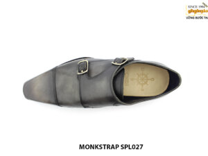 [Outlet size 40] Giày da nam nhuộm màu patina Double Monkstrap SPL027 002