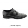 [Outlet size 40] Giày da nam nhuộm màu patina Double Monkstrap SPL027 001