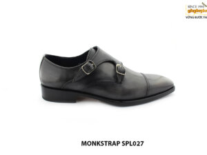 [Outlet size 40] Giày da nam nhuộm màu patina Double Monkstrap SPL027 001