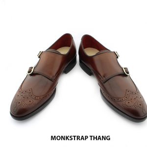 [Outlet size 40] Giày không dây da nam Double Monkstrap THANG 004