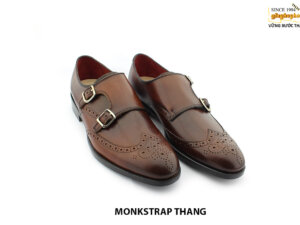 [Outlet size 40] Giày không dây da nam Double Monkstrap THANG 003