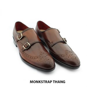[Outlet size 40] Giày không dây da nam Double Monkstrap THANG 003