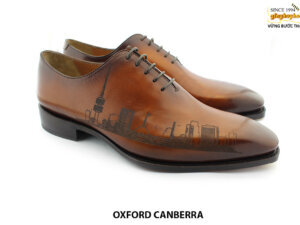 [Outlet size 43] Giày da nam in tranh tphcm cao cấp Oxford CANBERRA 006