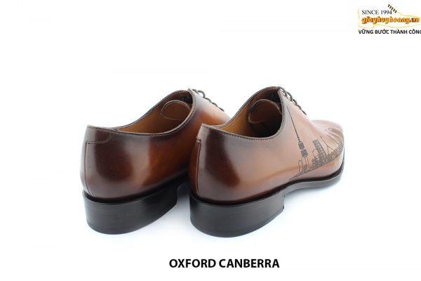 [Outlet size 43] Giày da nam in tranh tphcm cao cấp Oxford CANBERRA 005