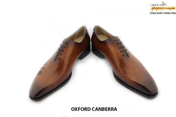 [Outlet size 43] Giày da nam in tranh tphcm cao cấp Oxford CANBERRA 004