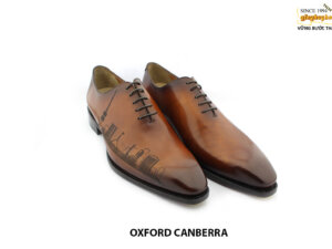 [Outlet size 43] Giày da nam in tranh tphcm cao cấp Oxford CANBERRA 003