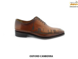 [Outlet size 43] Giày da nam in tranh tphcm cao cấp Oxford CANBERRA 001