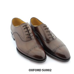 [Outlet size 40] Giày da nam đóng thủ công Oxford SU002 003