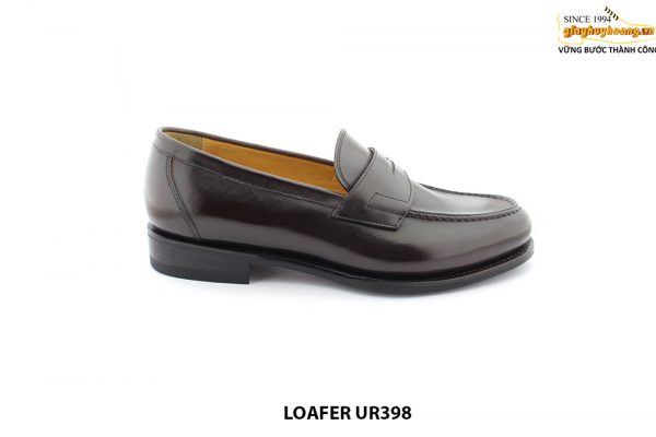 [Outlet size 42] Giày lười nam màu nâu hàng hiệu Loafer UR398 001