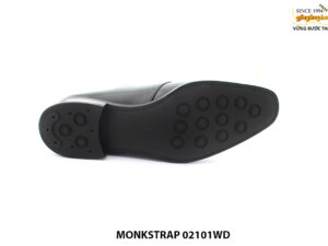 [Outlet size 43.45] Giày da nam đế may chỉ Goodyear monkstrap 02101WD 006