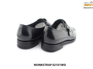 [Outlet size 43.45] Giày da nam đế may chỉ Goodyear monkstrap 02101WD 005