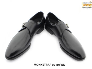[Outlet size 43.45] Giày da nam đế may chỉ Goodyear monkstrap 02101WD 004