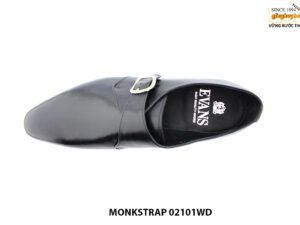 [Outlet size 43.45] Giày da nam đế may chỉ Goodyear monkstrap 02101WD 002