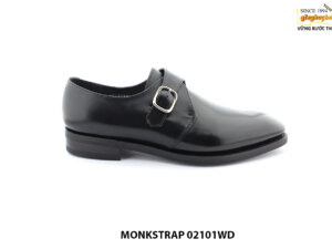 [Outlet size 43.45] Giày da nam đế may chỉ Goodyear monkstrap 02101WD 001
