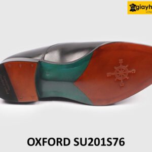 Giày da nam đóng thủ công đế da bò dấu chỉ Oxford SU201S76 006