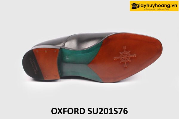 Giày da nam đóng thủ công đế da bò dấu chỉ Oxford SU201S76 006