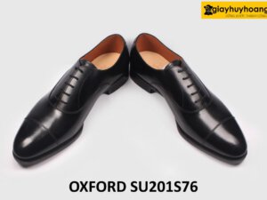 Giày da nam đóng thủ công đế da bò dấu chỉ Oxford SU201S76 004
