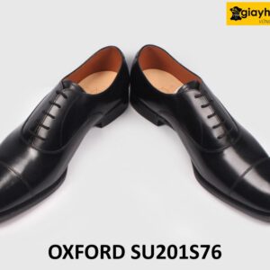 Giày da nam đóng thủ công đế da bò dấu chỉ Oxford SU201S76 004