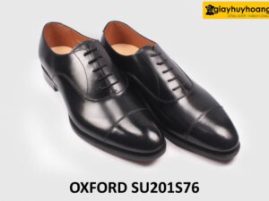 Giày da nam đóng thủ công đế da bò dấu chỉ Oxford SU201S76 003