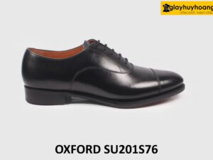 Giày da nam đóng thủ công đế da bò dấu chỉ Oxford SU201S76 001
