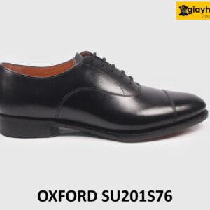 Giày da nam đóng thủ công đế da bò dấu chỉ Oxford SU201S76 001