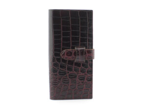 Ví cầm tay dài nam nhiều ngăn da dập vân cá sấu 001