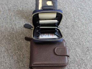 Bóp Ví dày ngang da vân hạt nhiều ngăn đựng thẻ 006