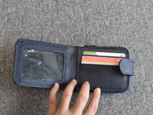 Bóp Ví dày ngang da vân hạt nhiều ngăn đựng thẻ 004