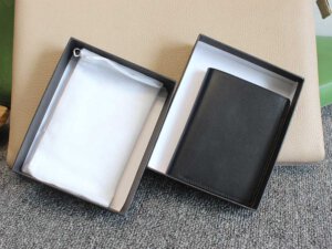 Bóp Ví nam đứng da bò trơn cao cấp 007